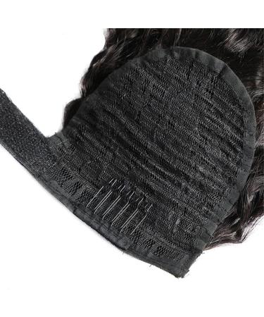 Ponytail Extensions Remy Human Hair Clip in Water Wave Ponytail Extensions 10-24 Inch Long Wave Curly Human Hair Ponytail Wrap Around Long Wavy Ponytail Natural Color for Women(Size:12inch 100g) - Buy Online on GoSupps.com