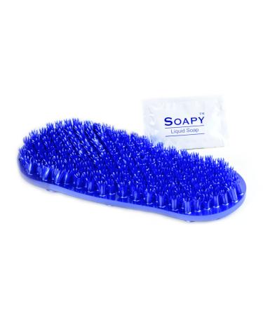 Soapy Soles Foot Scrubbing Pad & Massager, Pearl Blue