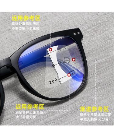 Personalized Foldable Multifocus Anti-Blue Light Glasses for Men & Women - Tofu Pudding Color 2.00 Size - Buy Online on GoSupps.com