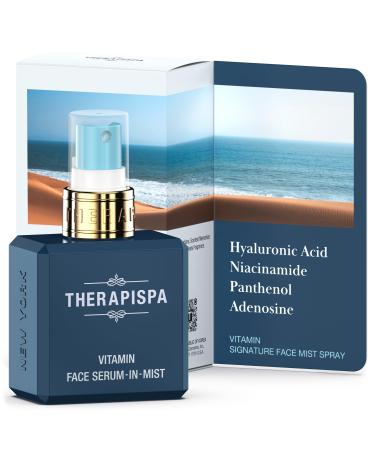 Face Premium Spray Serum - Antioxidant Face Mist for Deep Hydration Skin Brightness & Firmness with Niacinamide (B3) Panthenol (B5) Adenosine and Hyaluronic Acid (Vitamin 2.0 fl oz)
