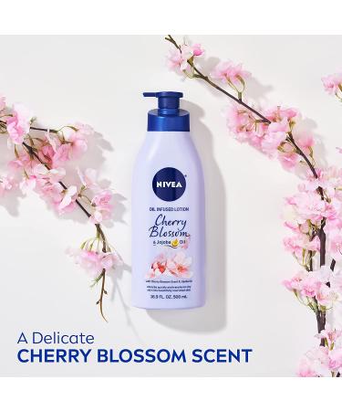 Nivea Cherry Blossom & Jojoba Oil Infused Lotion 16.9 fl oz - Hydrating Body Moisturizer - Buy Online on GoSupps.com