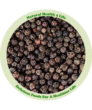 Natural Health 4 Life Whole Black Peppercorns Seasoning 200g - Premium Dried Spices in Resealable Bag - Buy Online on GoSupps.com