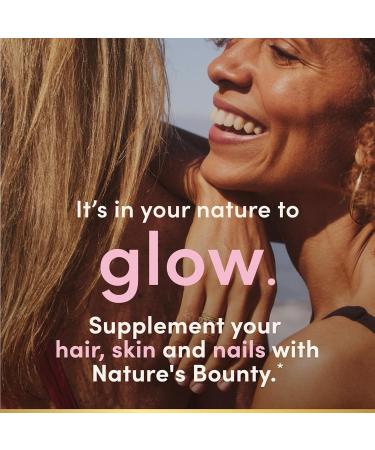 Nature's Bounty Optimal Solutions Hair Skin & Nails with Biotin and Collagen Citrus-Flavored Gummies Vitamin Supplement 2500 mcg 80 Ct 40 Total Servings (Pack of 3) - Buy Online on GoSupps.com