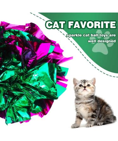 Prasacco 20 Colorful Crinkly Cat Toy Balls Interactive Noise Balls for Kittens | International Shipping - Buy Online on GoSupps.com