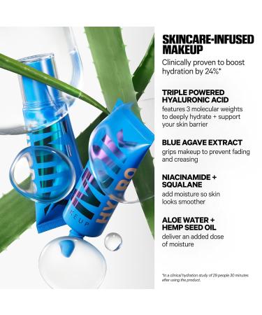 Milk Makeup Hydro Grip Hydrating Gel Skin Tint 12HR Lightweight Buildable Coverage with Hyaluronic Acid for Natural Dewy Finish Non-Comedogenic 6 Light Medium w/Neutral to Cool Undertones 1oz - Buy Online on GoSupps.com