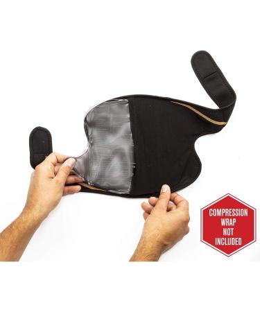 Copper Fit Rapid Relief Knee Wrap Hot/Cold Insert Pack - Abdominal Support - Brown - One Size - Buy Online on GoSupps.com