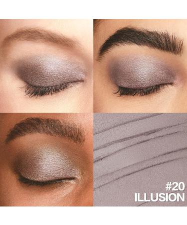 FOCALLURE No Crease Eyeshadow Stick - Matte & Shimmer Eye Shadow Pencil | Smudge-proof & Waterproof | Built-in Smudger | ILLUSION 20 - Buy Online on GoSupps.com