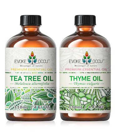 EVOKE OCCU Tea Tree Essential Oil and Thyme Essential Oil - 4 Fl Oz