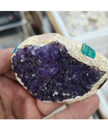 Gemstones for Decoration 100g-300g Natural Raw Amethyst Quartz Purple Crystal Cluster Stones Specimen Home Decoration Crafts Decoration Ornament Crystal - Buy Online on GoSupps.com