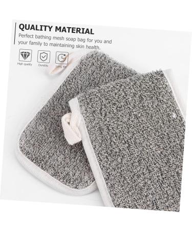 VINTORKY 5pcs Flip Soap Foam Net Soap Mesh Holder Net Bag Soap Bag Exfoliating Soap Pocket Khaki Cotton Linen - Buy Online on GoSupps.com