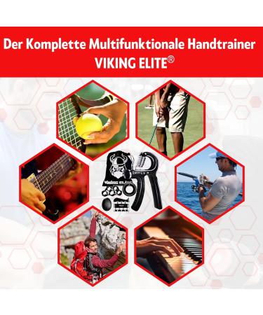 Viking Elite Hand Trainer - Adjustable Forearm & Wrist Trainer Set for Finger Strength Stress Relief & Grip Training - Buy Online on GoSupps.com