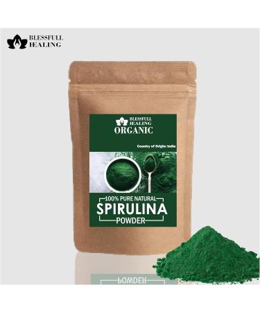 Organic 100% Pure Natural Spirulina Powder | 100 Gram / 3.52 oz 3.53 Ounce (Pack of 1) - Buy Online on GoSupps.com