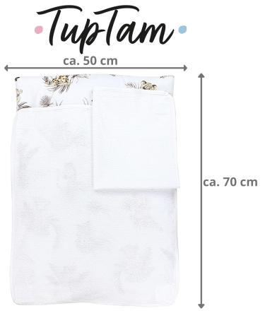 TupTam Baby Changing Mat with 2 Terry Cloth Covers - Lion/Leaves/Beige | 70 x 50 cm - International Shipping Available - Buy Online on GoSupps.com