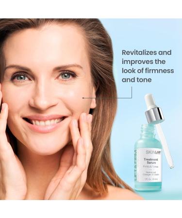 Skin Lab Lift and Firm Treatment Serum - Hydrolyzed Collagen & Elastin, Vitamins C & E - 1 Oz - Buy Online on GoSupps.com