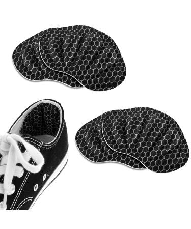 2 Pairs Heel Pads for Shoes Too Big Anti-Slip Heel Inserts Heel Grips Liner Cushions Snugs for Women Men Loose Shoes Prevent Rubbing Blisters Slipping (Black)