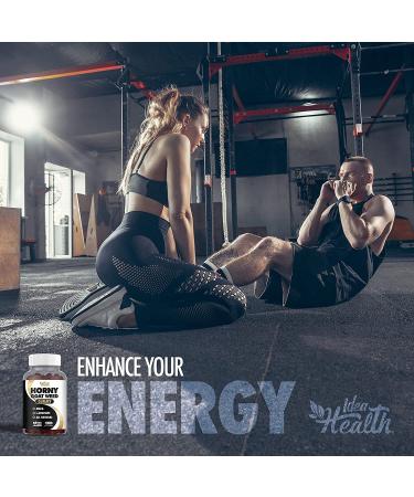 Horny Goat Weed Gummy with Maca & L-Arginine | Stamina & Energy Complex for Men and Women | 60 Vegan Gummies - Buy Online on GoSupps.com