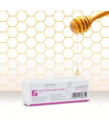 Kyvora Hair Removal Board Strips - 100 Pieces 3.5x10 cm for Face & Small Areas Hot Wax & Sugar Honeycomb Pattern - Buy Online on GoSupps.com