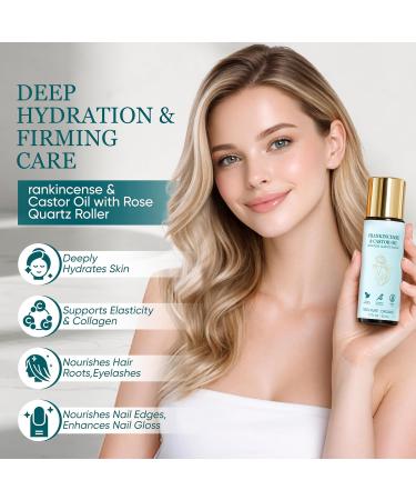 Frankincense and Castor Oil Organic Castor Oil + Organic Frankincense Deeply Hydrates for Plumper Look Supports Elasticity and Collagen Production Smooths Skin Tone and Texture 50ML / 1.7 OZ - Buy Online on GoSupps.com