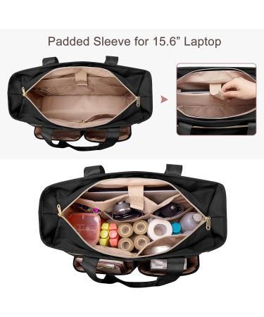 Fasrom Nurse Tote Bag with Laptop Sleeve - Ideal for Nurses and Medical Assistants - Black (Patent Design) - Buy Online on GoSupps.com
