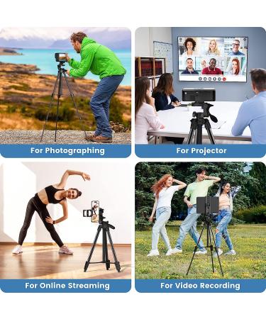 MoKo Camera Tripod for iPad & iPhone with Travel Bag - Universal Holder & Wireless Remote - Phone, Camera, Webcam & Projector Stand - Buy Online on GoSupps.com