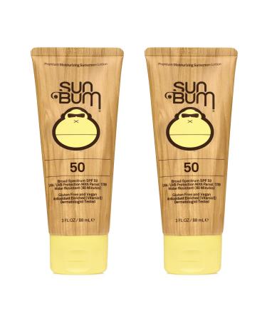Sun Bum Sun Bum Original Spf 50 Sunscreen Lotion Vegan and Reef Friendly (octinoxate & Oxybenzone Free) Broad Spectrum Moisturizing Uva/uvb Sunscreen With Vitamin E 3 Ounce 2 Pack - Buy Online on GoSupps.com