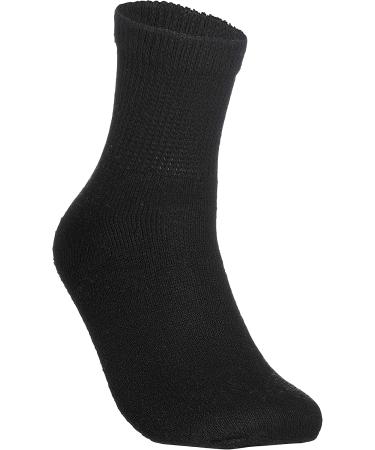 Men's Cotton Diabetic Ankle Socks - 12 Pairs, Black Grey White, Size 10-13 (Large) - Buy Online on GoSupps.com