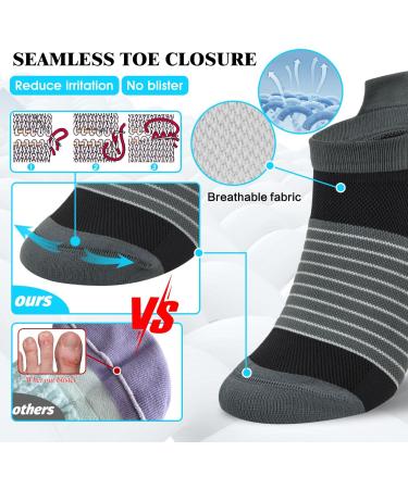 Buy Cheap4uk Compression Stockings for Pain Relief - 3 Pairs Plantar Fasciitis Socks for Men & Women - Slip-Resistant Comfortable Fit (34-51) - Buy Online on GoSupps.com