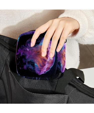 Jellyfish Period Bag - Portable Sanitary Napkin Storage Pouch for Teen Girls - Multicoloured - Buy Online on GoSupps.com