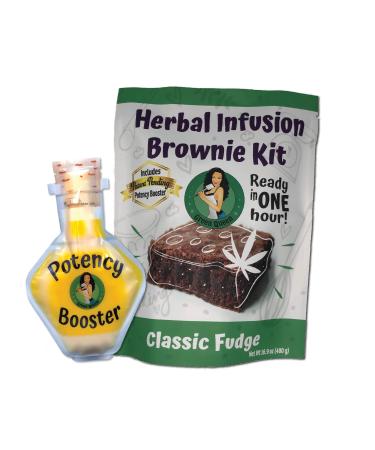 Herbal Infusion Brownie Mix Kit Classic Fudge DIY Edible 1