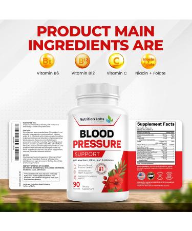Blood Pressure Support & Heart Health Cardiovascular Supplement W/ Hawthorn Hibiscus. Nitric Oxide Support for Normal Blood Pressure Support W/ Vitamin B12 & Folic Acid. Garlic Supplements. 90 CT - Buy Online on GoSupps.com