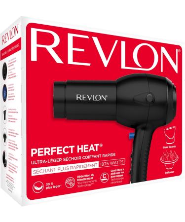 Revlon RV544FBLK Advanced Ionic Technology Hair Dryer with Diffuser Powerful Ionic Hair Dryer with Concentrator Quick Dry Lightweight 2 Heat/ Speed Settings Less Frizz Shiny and Smooth Hair Black Black Hair Dryer - Buy Online on GoSupps.com