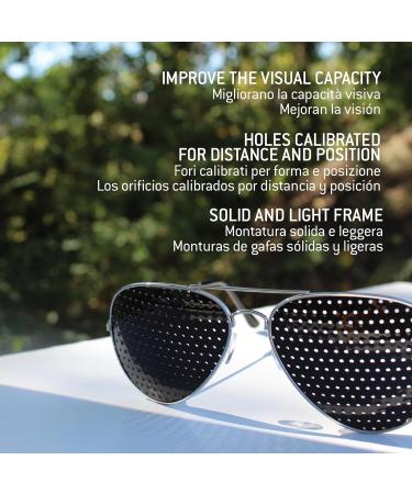 Naturalight Pinhole Glasses for Eye Training - Model Bauxite Bifocal Grid | Improve Vision & Focus - International Shipping Available - Buy Online on GoSupps.com