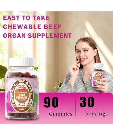 Well&Whole L-Lysine Gummies 1000mg and Grass-fed Beef Organ Supplement for Women - Buy Online on GoSupps.com