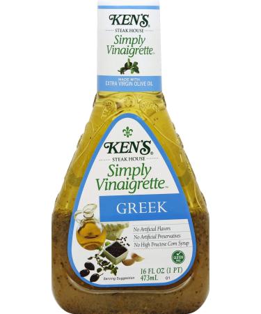 Kens Steak House, Simply Vinaigrette Greek Salad Dressing, 16oz