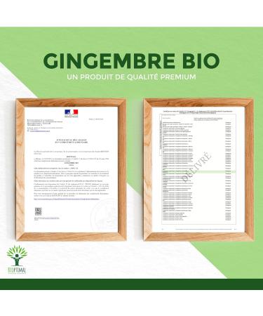 Gingembre Bio - Bioptimal - Compl ment alimentaire - Energie Mal des transports Digestion Sexualit - Poudre de Racine - 270 mg par G lule - Fabriqu en France - Certifi par Ecocert - 60 g lules 60 unit (Lot de 1) - Buy Online on GoSupps.com