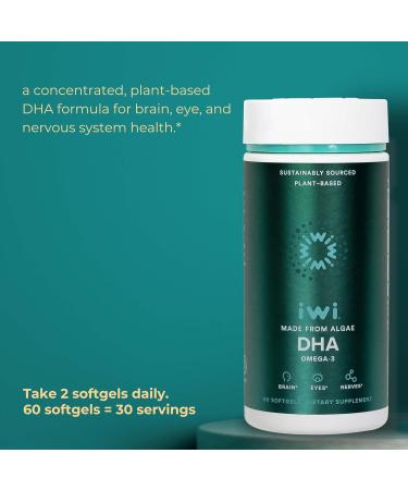 Iwi Omega-3 Minis & DHA Omega-3 Bundle 30 Servings Vegan Plant-Based Algae Omega 3 Krill & Fish Oil Alternative No Fishy Aftertaste - Buy Online on GoSupps.com