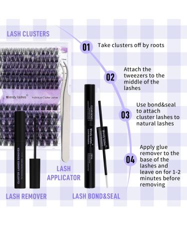 DIY Lash Extension Set | Cluster Eyelash Extensions Kit (C3+C9-C Curl) | 12-16mm | Eyelash Clusters for Stunning Lashes - Buy Online on GoSupps.com
