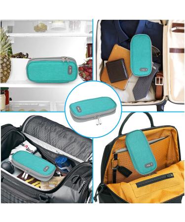 Insulin Cooler Bag - YOUSHARES Diabetic Bag for Safe & Cold Storage of Diabetic Supplies - Green - Buy Online on GoSupps.com