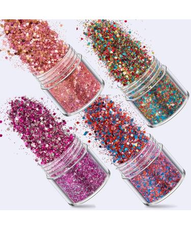 Yueming 12Pcs Glitter - Face & Body Glitter Nail Sequin Sparkle for Masquerade Makeup - Buy Online on GoSupps.com