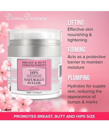 Divine Derriere Breast Firming Cream & Booty Enhancing Mask - 50ml | Lift, Plump & Reduce Cellulite - Buy Online on GoSupps.com