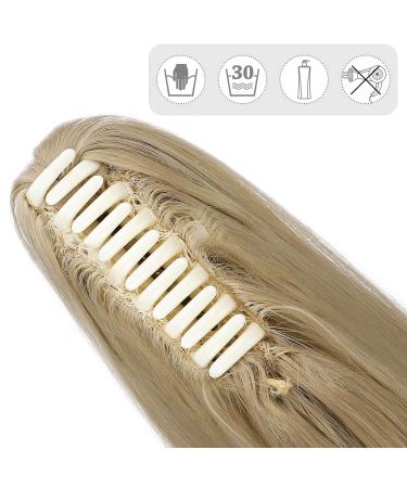 Shop 18 Clip-In Ponytail Extension - Heat Resistant Mid-Blonde Hair Braid - Realistic Smooth & Wavy Styles - Buy Online on GoSupps.com