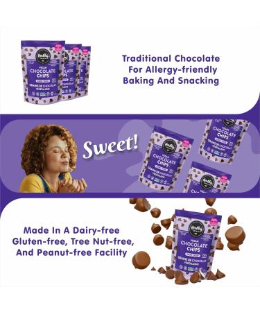 Healthy Crunch 70% Dark Chocolate Chips - 6 Units x 283 Grams - Dairy Free Chocolate Chips - Vegan Chocolate - High Protein Snacks - Nut Free - Organic Snacks - Healthy Snacks for Adults Dark Chocolate 70% - Buy Online on GoSupps.com