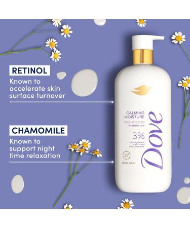 Dove Serum Body Wash Calming Moisture renews skin with Retinol Serum 18.5 Fl Oz 18.5 Fl Oz (Pack of 1) - Buy Online on GoSupps.com