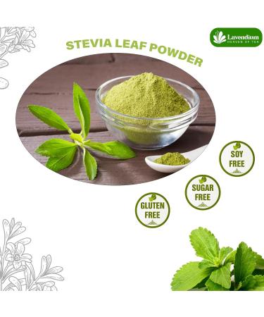 Lavendium Premium 128g (4.5oz) Stevia Leaf Powder Unprocessed Ground Stevia Leaves Dried 100% Natural & Pure Stevia Leaf Sugar Substitutes Natural Zero-Calorie Sweetener No Additives No Gluten Vegan. Stevia 127 g (Pack of 1) - Buy Online on GoSupps.com