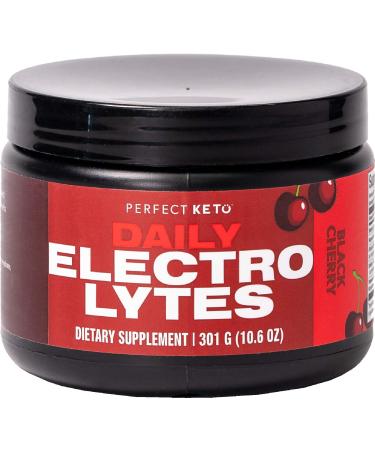 Perfect Keto Electrolytes Hydration Powder | Supports Hydration, Recovery & Healthy Immune System | Sugar Free, No Carbs, Calories or Fillers | Keto-Friendly & Non-GMO (Black Cherry)