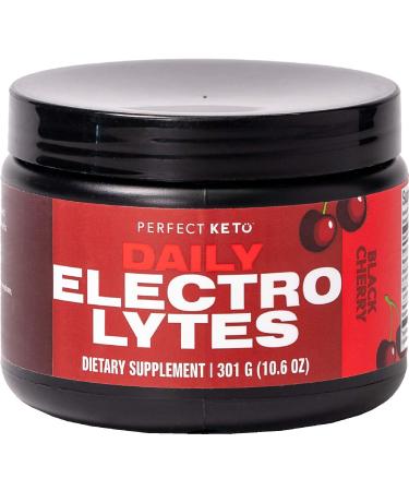 Perfect Keto Electrolytes Hydration Powder | Supports Hydration, Recovery & Healthy Immune System | Sugar Free, No Carbs, Calories or Fillers | Keto-Friendly & Non-GMO (Black Cherry) - Buy Online on GoSupps.com