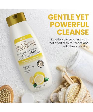 Biocare Vitamin C and Collagen Body Wash: Ultimate Brightening & Toning Solution Ideal for Men & Women - Enhances Skin & Hydrates Suitable All Skin Types Sulfate-Free 16.5 oz - Buy Online on GoSupps.com