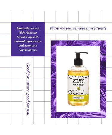 ZUM Zum Hand Soap - Lemongrass 12 fl oz | Natural & Refreshing Clean - Buy Online on GoSupps.com