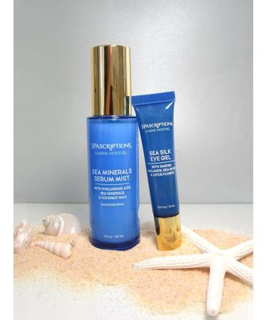 SpaScriptions Marine Moisture Sea Minerals Serum Mist - Hydrating Facial Spray with Hyaluronic Acid | 2 oz Cruelty-Free Skin Soothe & Hydration - Buy Online on GoSupps.com