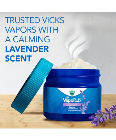 Vicks VapoRub Lavender Scent 1.76oz - Cough Suppressant & Analgesic Ointment Pack of 2 for Cold Relief - Buy Online on GoSupps.com